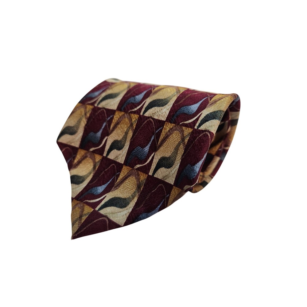 J Garcia Mens Silk Tie‎ Collector Edition Geometric Stonehenge 3.75 x 58